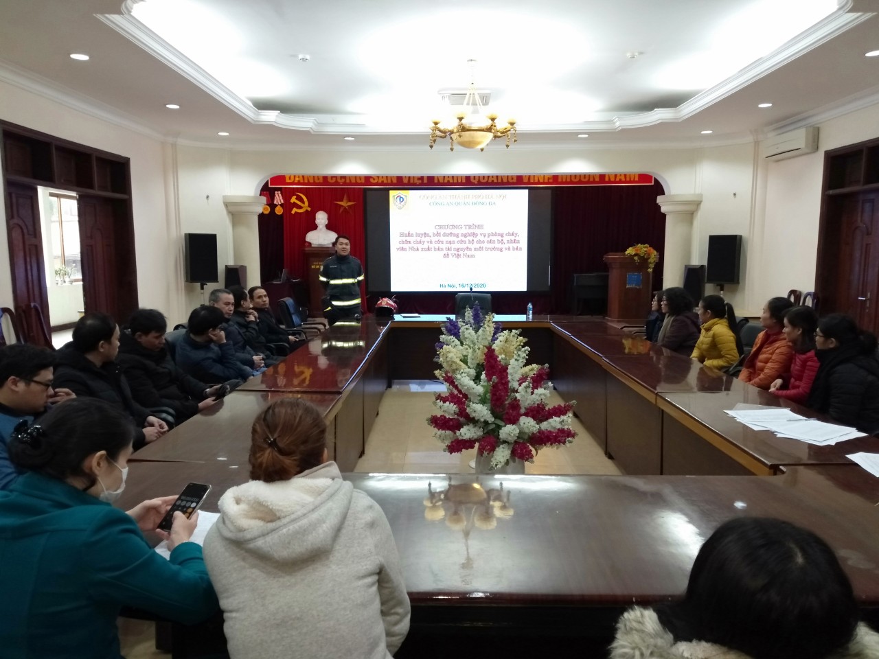 Tập huấn nghiệp vụ phòng cháy, chữa cháy và cứu nạn, cứu hộ năm 2020